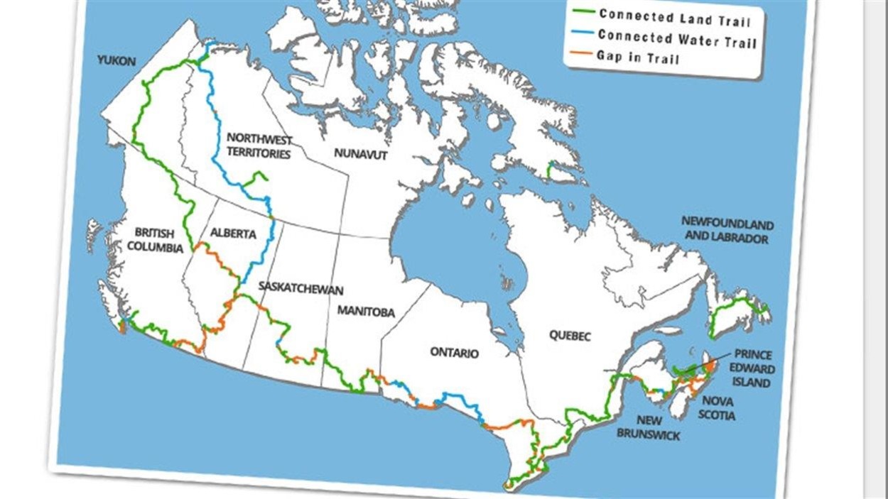Carte du sentier Transcanadien Carte du sentier Transcanadien
