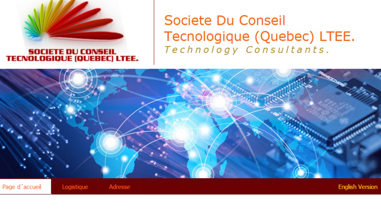 Capture d’écran du site de Société du conseil technologique Capture d’écran du site de Société du conseil technologique