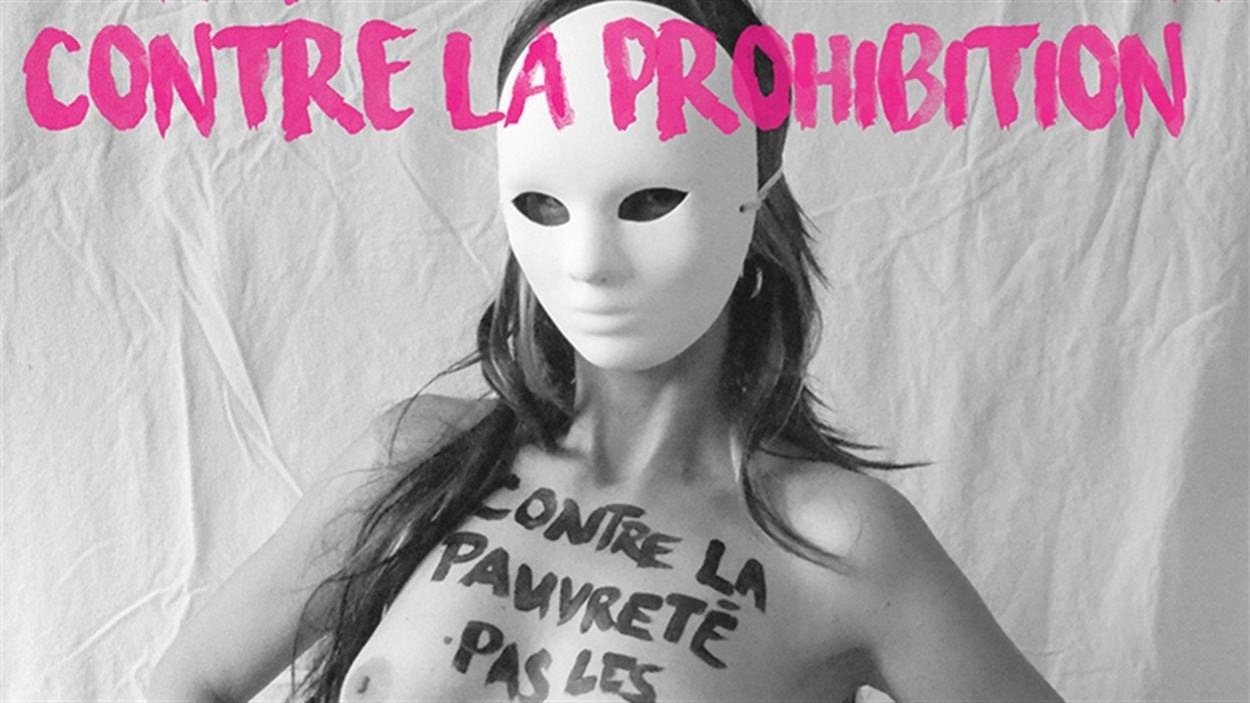 Affiche d'une travailleuse du sexe contre l'exploitation et la prohibition Affiche d'une travailleuse du sexe contre l'exploitation et la prohibition
