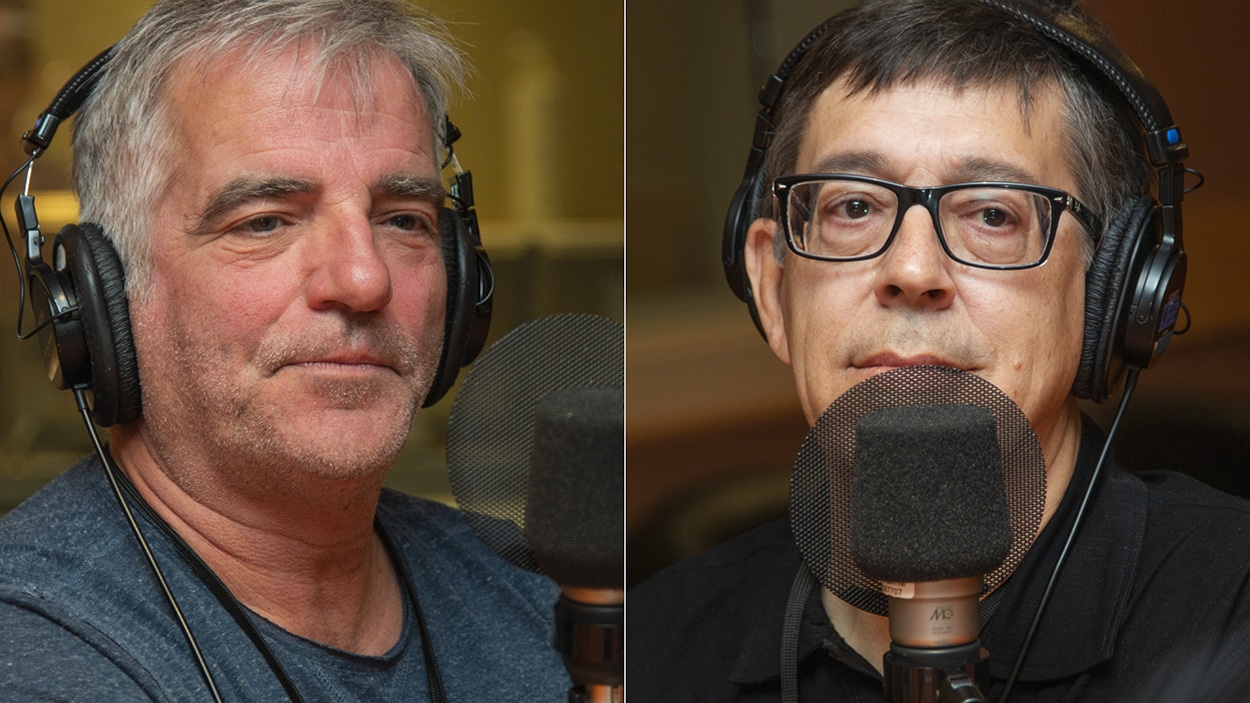Mike Gauthier et Gilles Valiquette au micro de Stéphan Bureau. Mike Gauthier et Gilles Valiquette au micro de Stéphan Bureau.