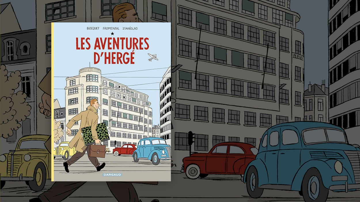 Un dessin d'un homme qui traverse une rue bondée. Un dessin d'un homme qui traverse une rue bondée.