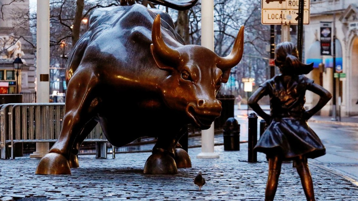 Statue du taureau de Wall Street. Statue du taureau de Wall Street.