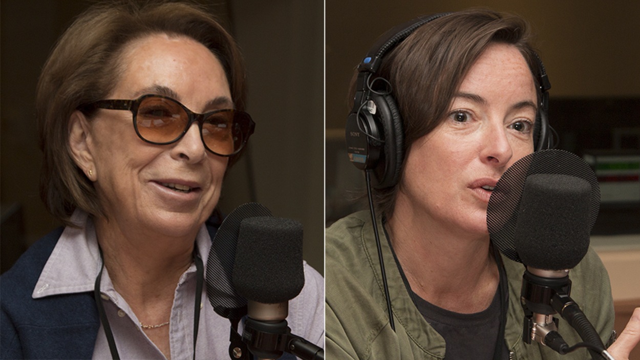 Caroline Maranda-Bouchard et Pascale Bussières, respectivement présidente et porte-parole de la Fondation Jacques-Bouchard Caroline Maranda-Bouchard et Pascale Bussières, respectivement présidente et porte-parole de la Fondation Jacques-Bouchard