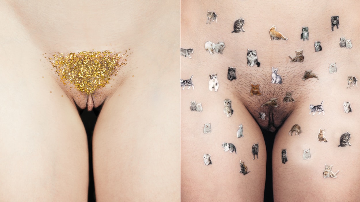 Portions de deux œuvres de l’artiste montréalaise MissMe Portions de deux œuvres de l’artiste montréalaise MissMe