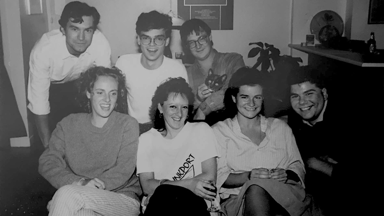 Jean Hamel, Jean-Pierre Roy, Denis Laplante, Annie Jean, Johanne Aubry, Nathalie Goulet et Pierre Fedele du Festival international du film Super 8 du Québec Jean Hamel, Jean-Pierre Roy, Denis Laplante, Annie Jean, Johanne Aubry, Nathalie Goulet et Pierre Fedele du Festival international du film Super 8 du Québec