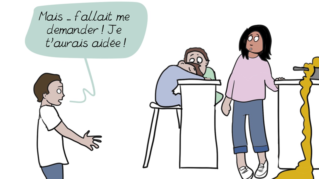 Un extrait de la bande dessinée <i>Fallait demander</i> de la blogueuse Emma, qui porte sur la charge mentale. Un extrait de la bande dessinée <i>Fallait demander</i> de la blogueuse Emma, qui porte sur la charge mentale.