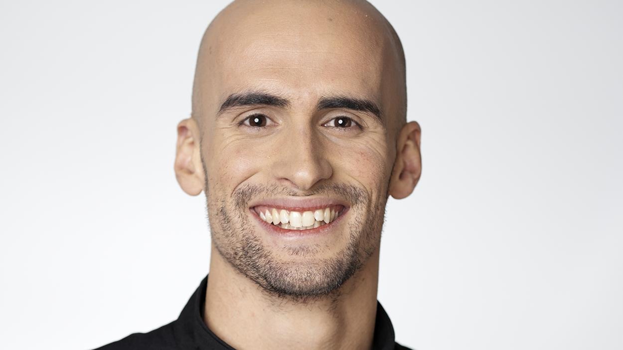 Le visage souriant de Clément. Le visage souriant de Clément.