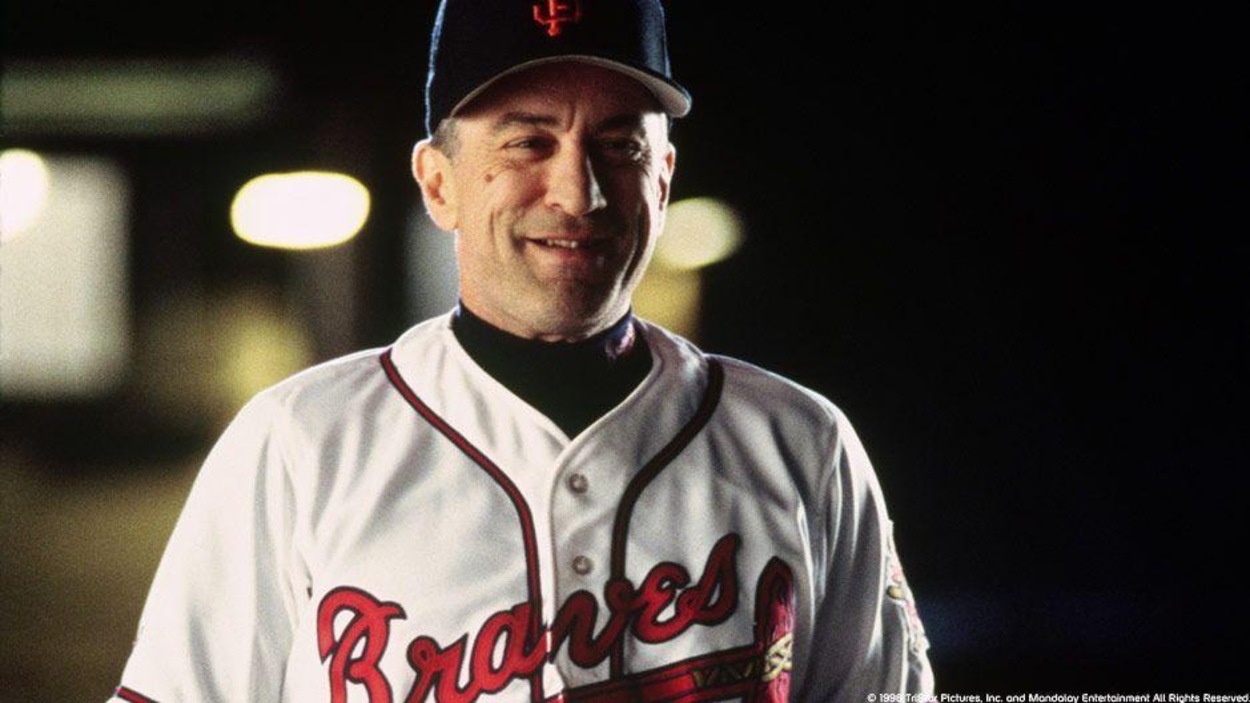 Robert de Niro en fan de baseball Robert de Niro en fan de baseball