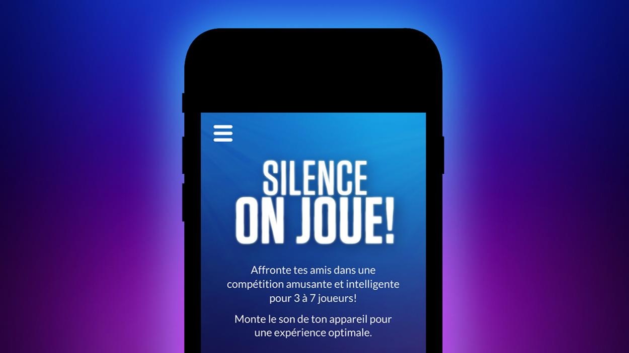 Une capture d'écran de l'application mobile Silence, on joue! avec les règlements. Une capture d'écran de l'application mobile Silence, on joue! avec les règlements.