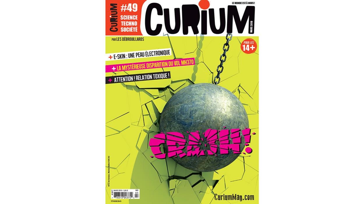 Page couverture du magazine Curium. Page couverture du magazine Curium.