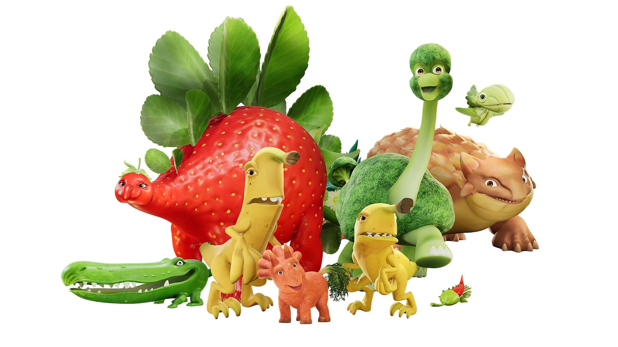 Image de la série avec les dinosaures