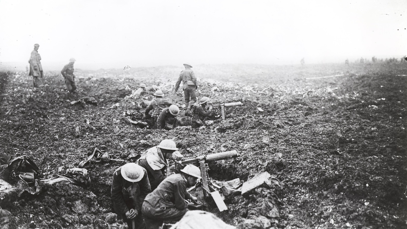 Une photo prise lors de la bataille de Vimy. Une photo prise lors de la bataille de Vimy.