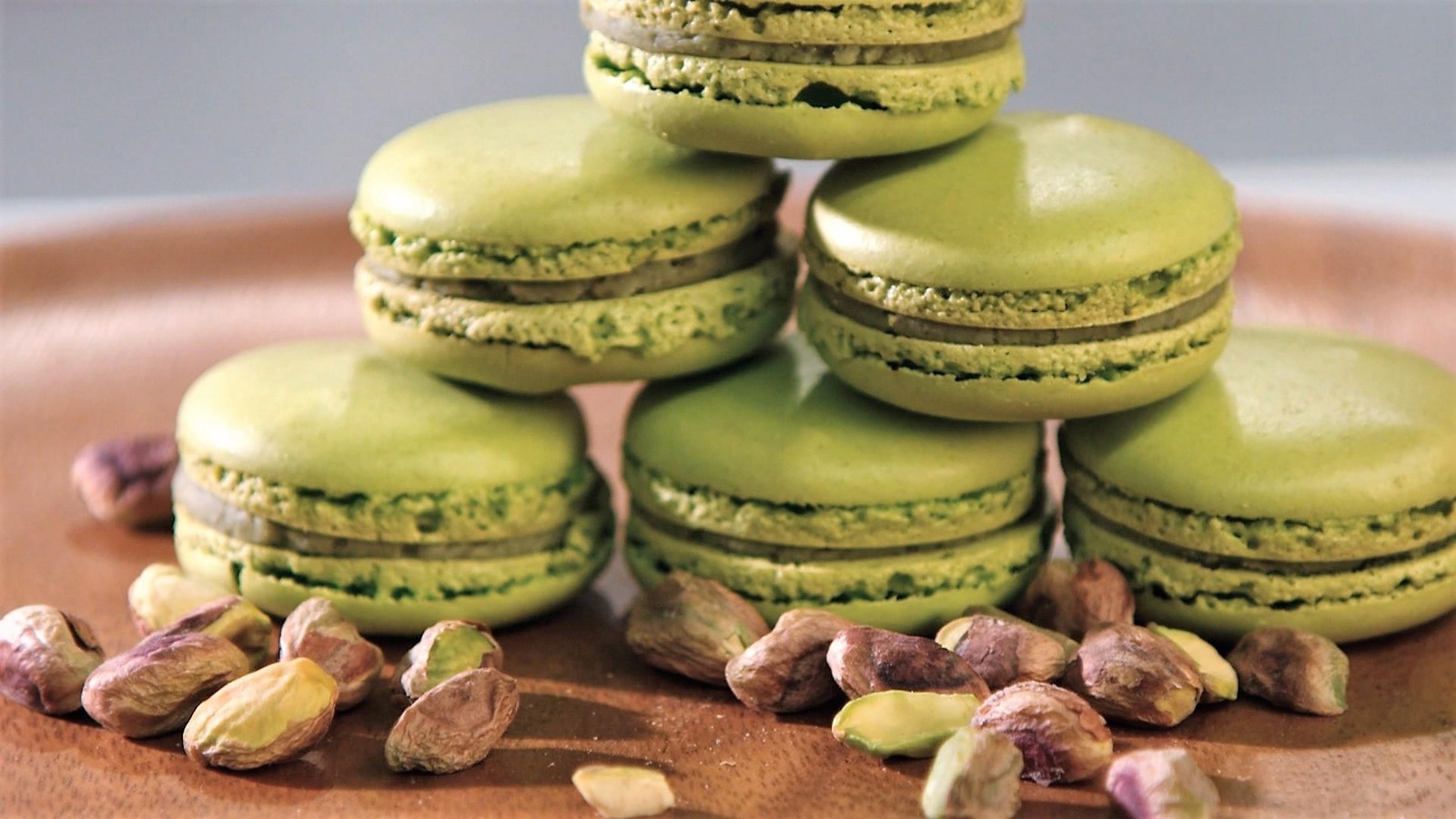Des macarons aux pistaches Des macarons aux pistaches