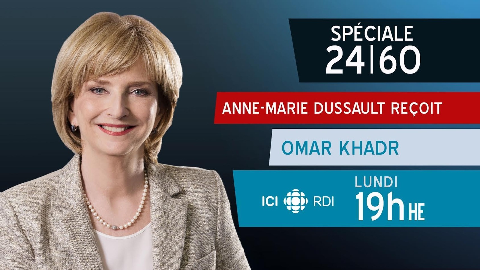 L'entrevue d'Anne-Marie Dussault avec Omar Khadr sera diffusée lundi soir à 19 h. L'entrevue d'Anne-Marie Dussault avec Omar Khadr sera diffusée lundi soir à 19 h.