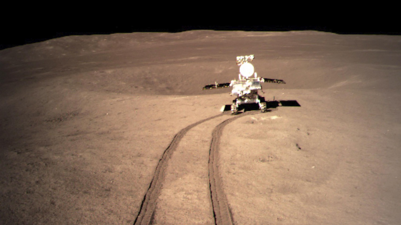 Le robot d'exploration déployé par la sonde lunaire chinoise Le robot d'exploration déployé par la sonde lunaire chinoise
