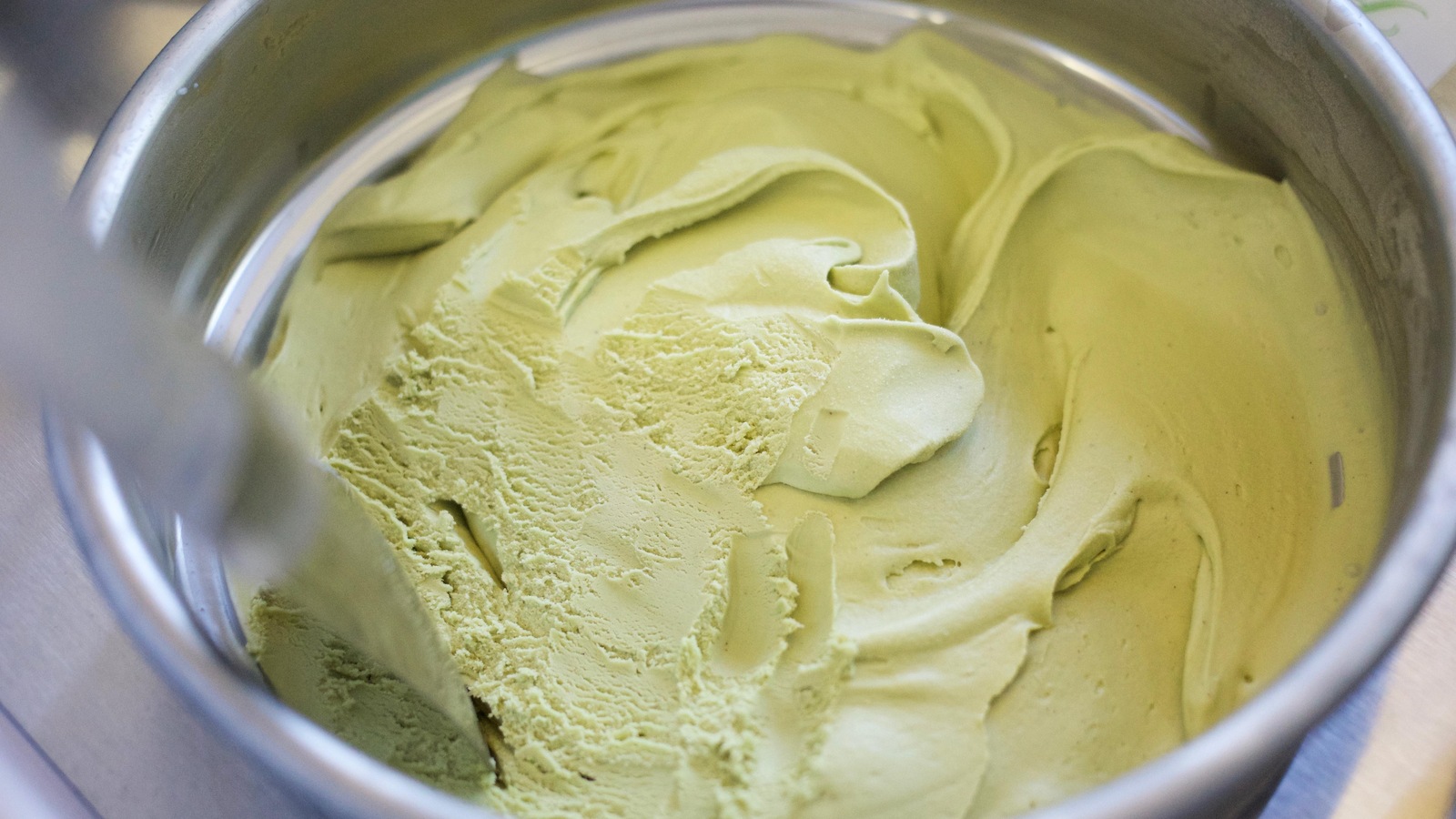 Gelato à la pistache. Gelato à la pistache.