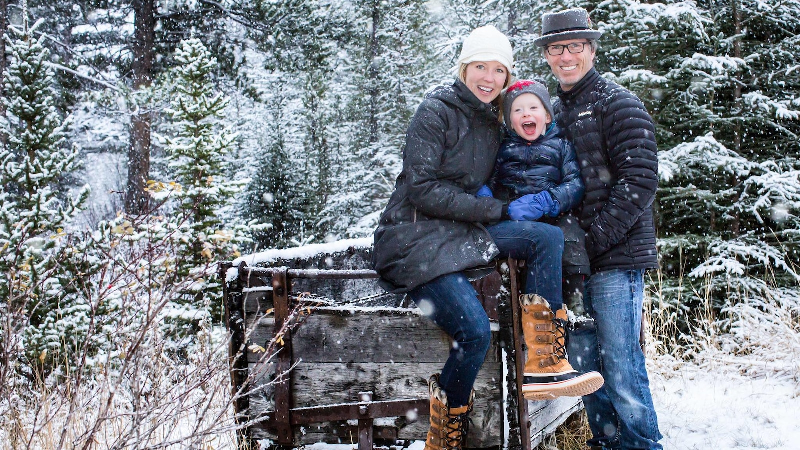 Kelly Vanderbeek entourée de sa famille Kelly Vanderbeek entourée de sa famille