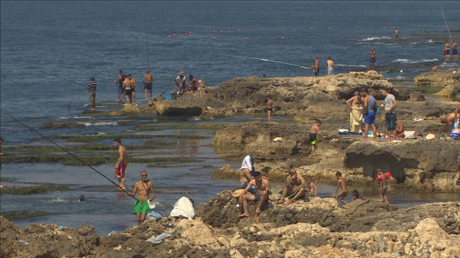 Des pêcheurs à Beyrouth Des pêcheurs à Beyrouth