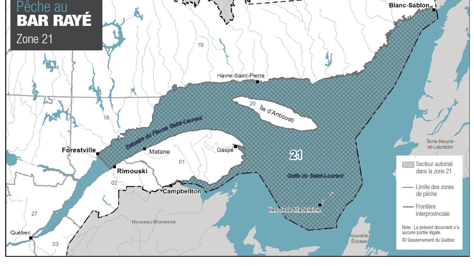 Carte géographique de l'est du Québec. Carte géographique de l'est du Québec.