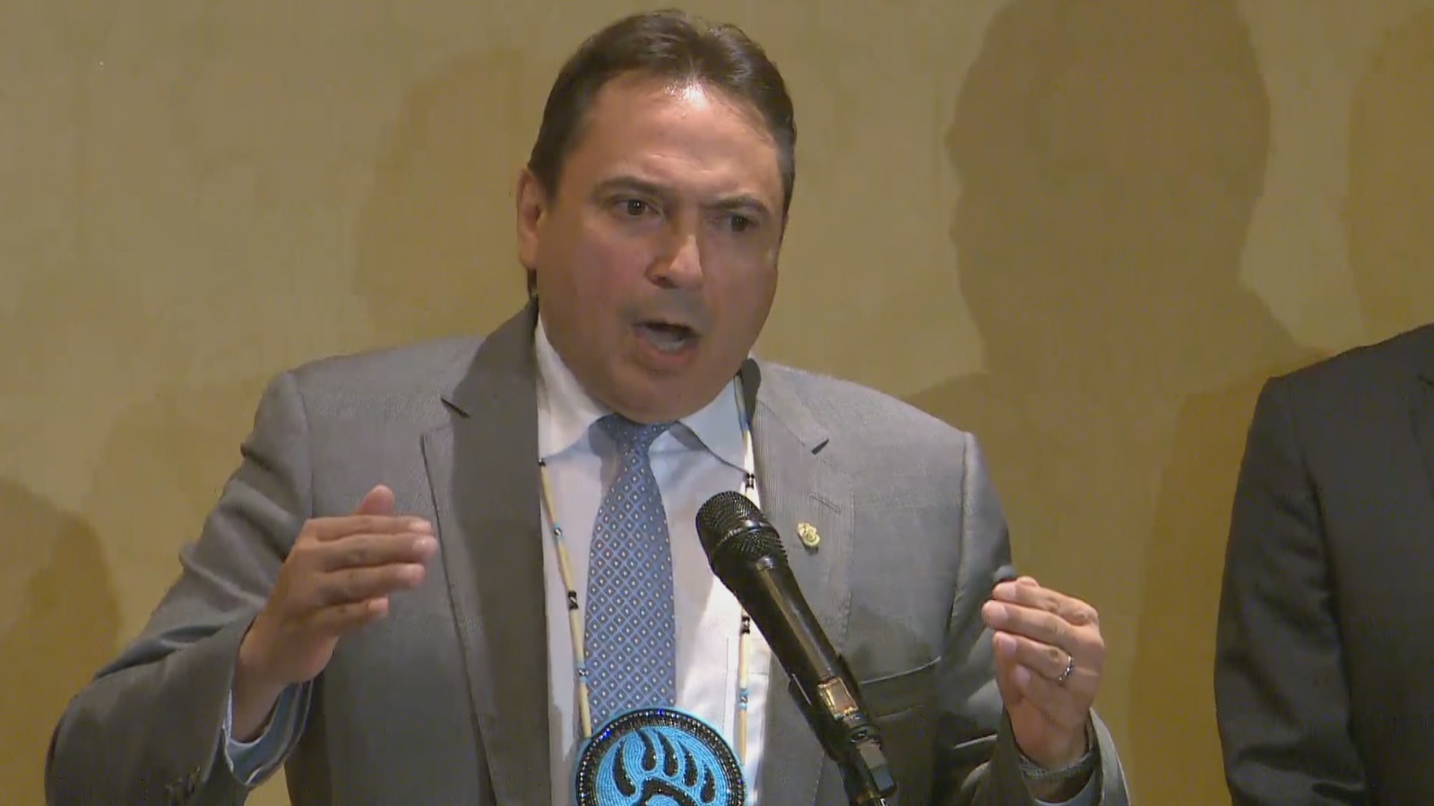 Le chef national de l'Assemblée des Premières Nations, Perry Bellegarde Le chef national de l'Assemblée des Premières Nations, Perry Bellegarde