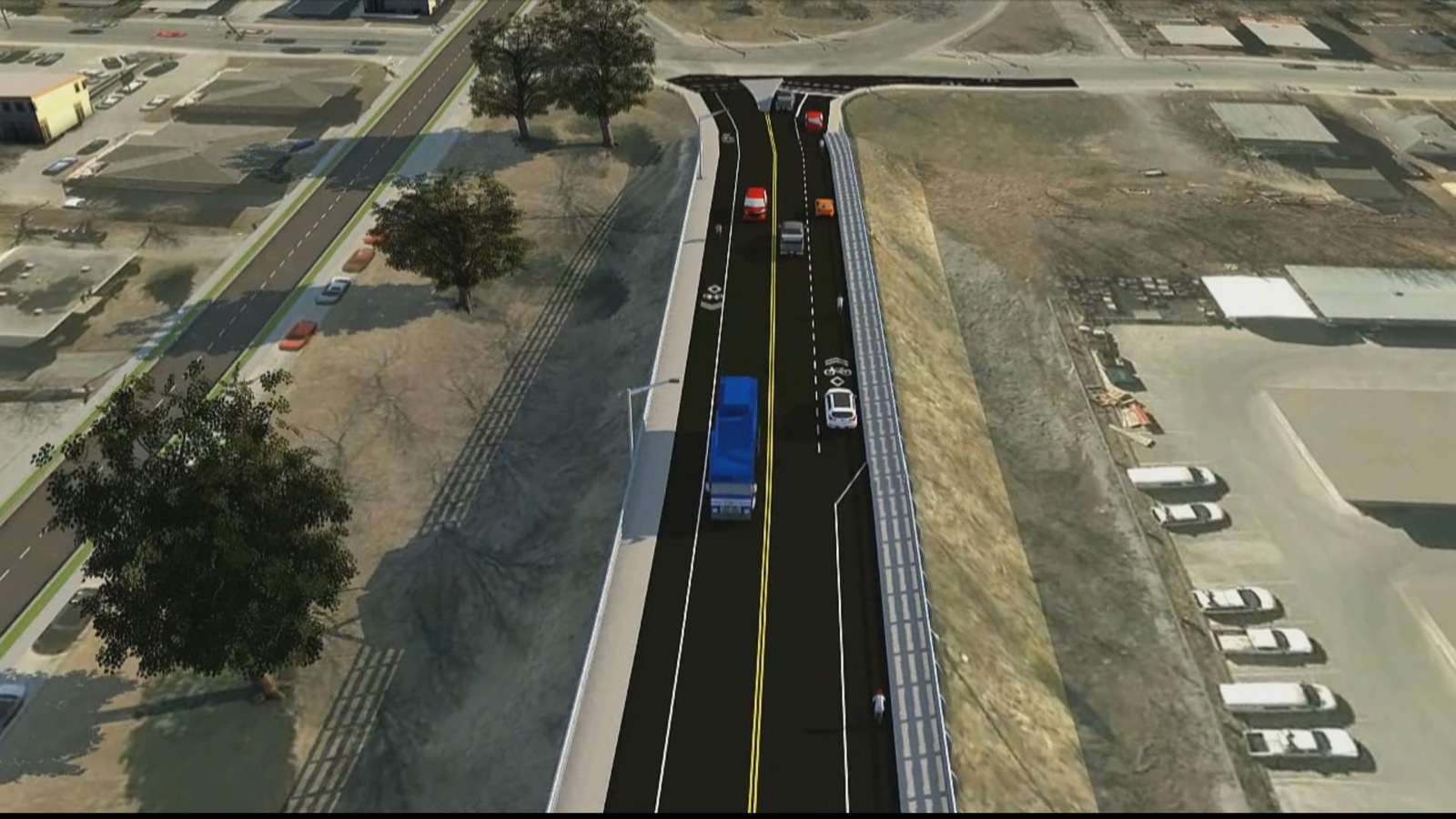 La maquette des aménagements pour les cyclistes sur le pont Jacques-Cartier. La maquette des aménagements pour les cyclistes sur le pont Jacques-Cartier.