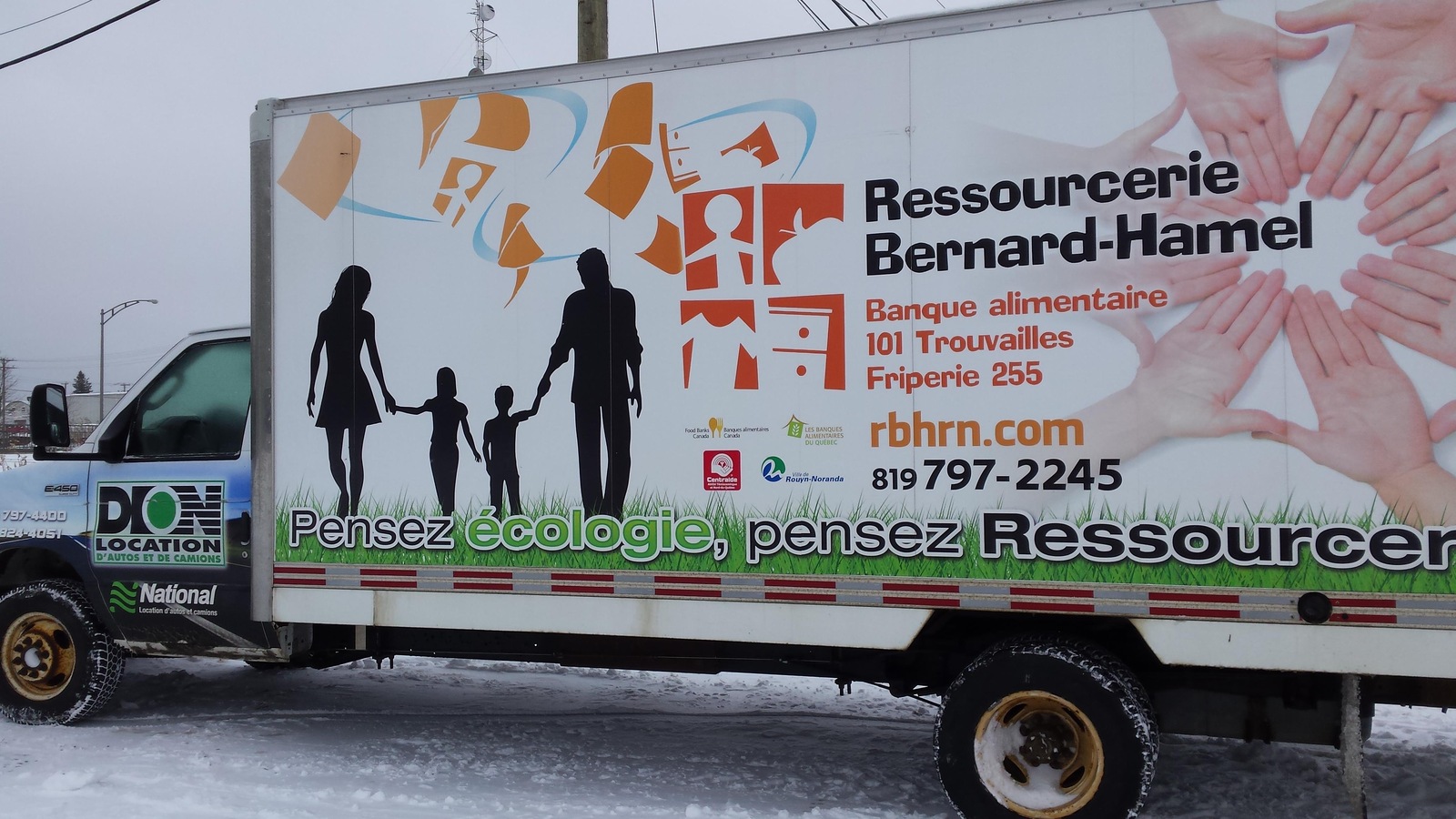 Un des camions de la flotte de la Ressourcerie Bernard-Hamel de Rouyn-Noranda Un des camions de la flotte de la Ressourcerie Bernard-Hamel de Rouyn-Noranda