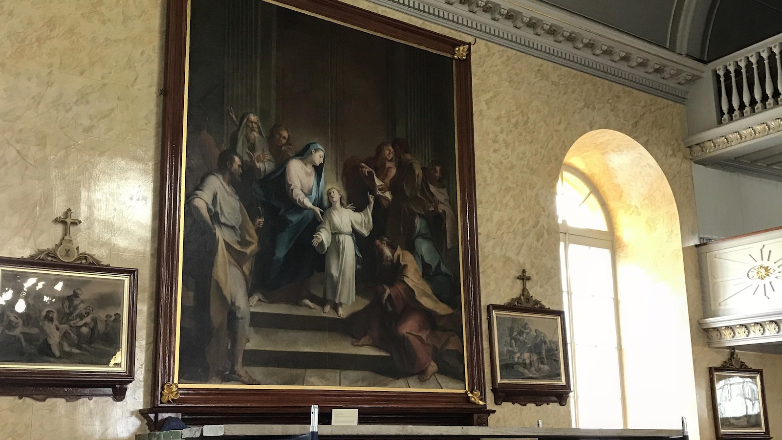 Le recouvrement de Jésus au temple de Samuel Massé, peint vers 1720. Le recouvrement de Jésus au temple de Samuel Massé, peint vers 1720.