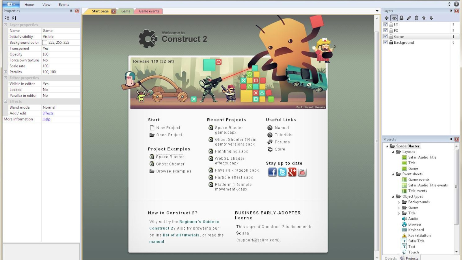 Le logiciel éducatif pour créer des jeux vidéo Construct 2. Le logiciel éducatif pour créer des jeux vidéo Construct 2.