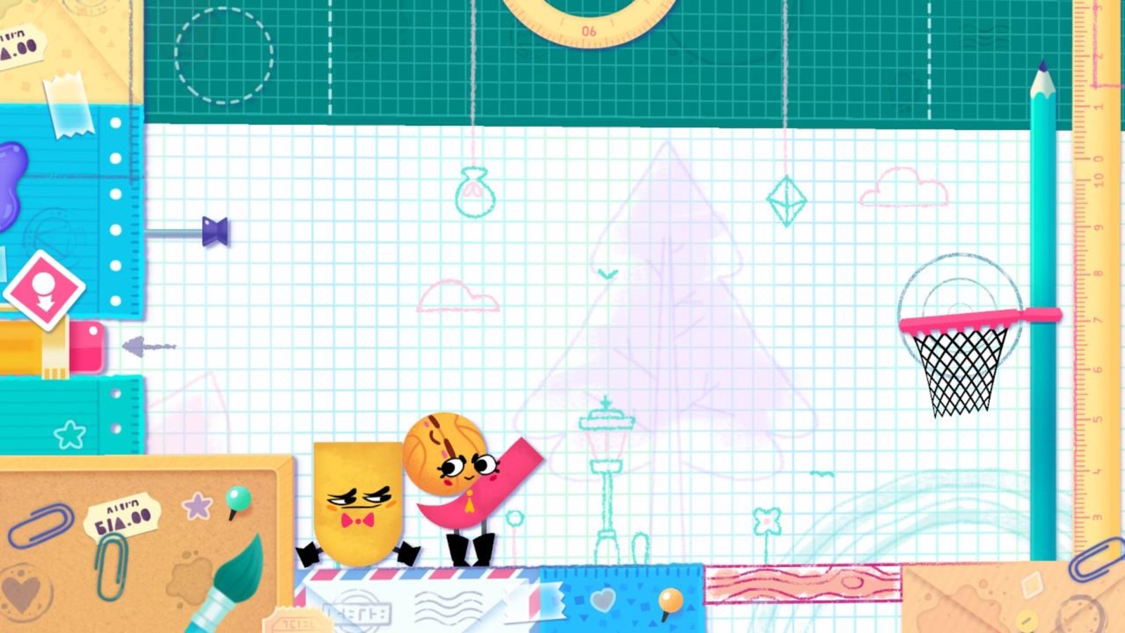 Le jeu vidéo Snippperclips est en vente sur la Nintendo Switch. Le jeu vidéo Snippperclips est en vente sur la Nintendo Switch.