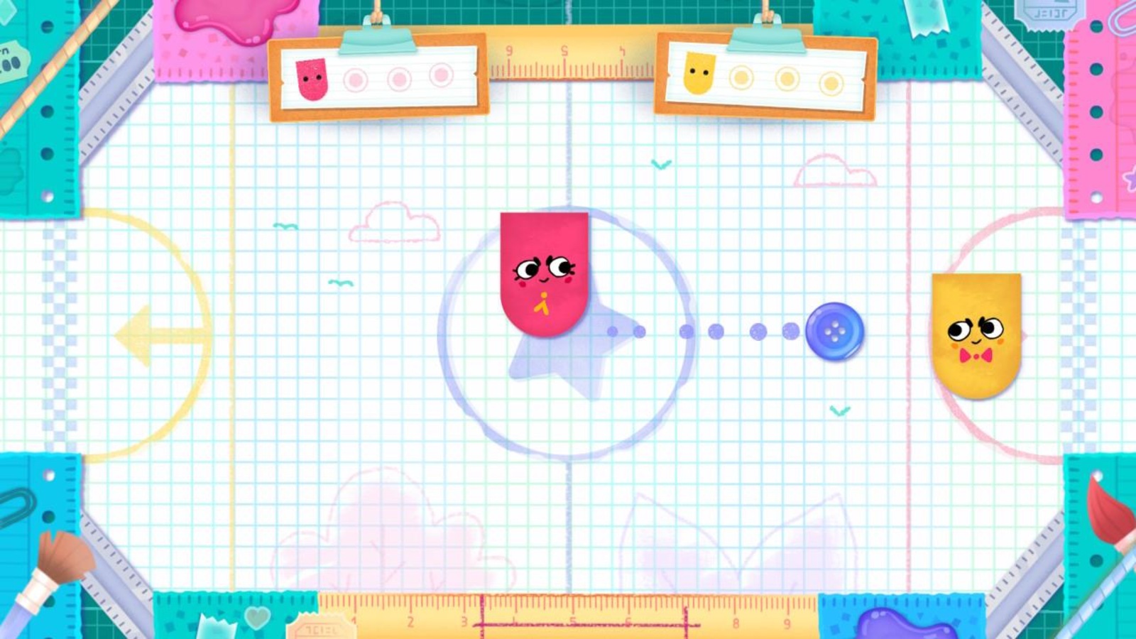 Le jeu vidéo Snippperclips est en vente sur la Nintendo Switch. Le jeu vidéo Snippperclips est en vente sur la Nintendo Switch.