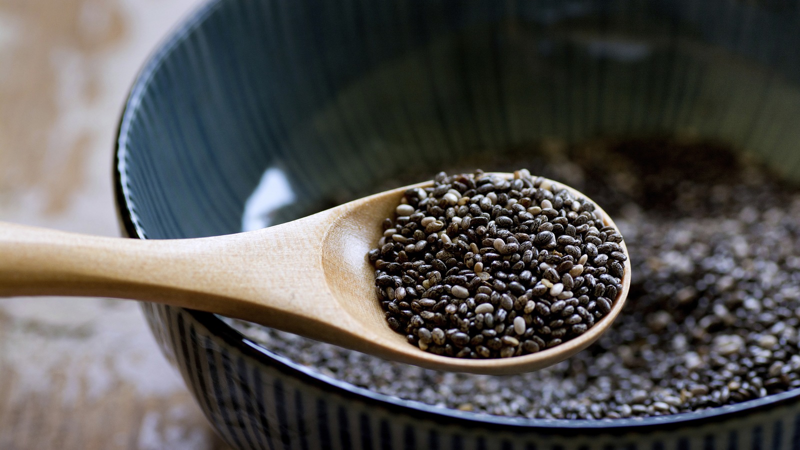 Des grains de chia Des grains de chia