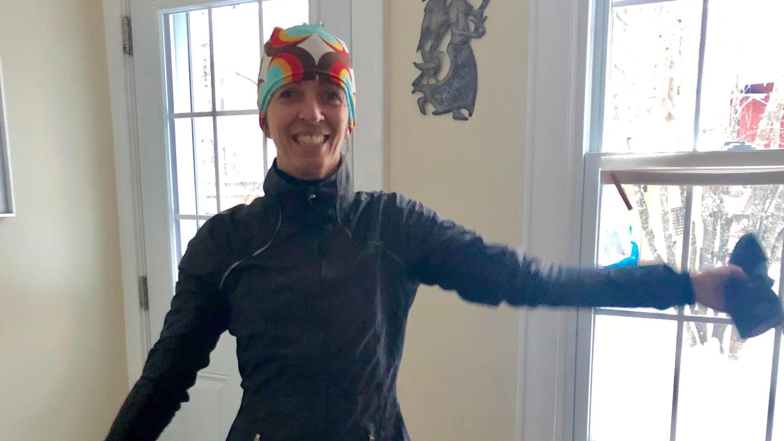 Gina McGraw, une adepte de course. Gina McGraw, une adepte de course.