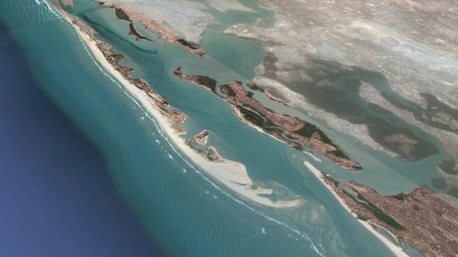 Image satellite de la Langue de Barbarie Image satellite de la Langue de Barbarie