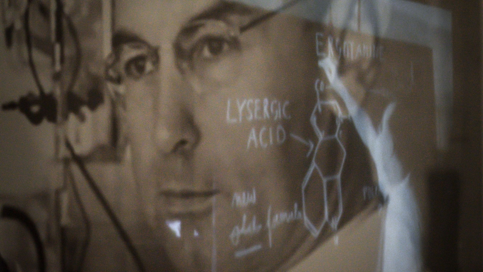 Un portrait du chimiste Hofmann faisant partie de l'exposition LSD, les 75 ans d'un enfant terrible. Un portrait du chimiste Hofmann faisant partie de l'exposition LSD, les 75 ans d'un enfant terrible.