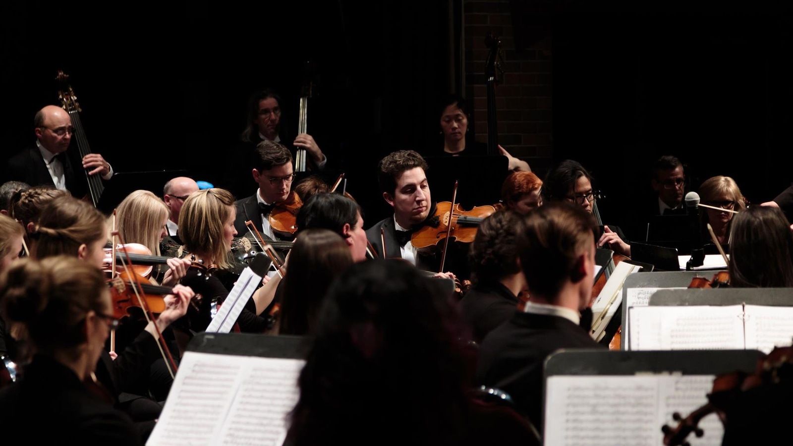 Un groupe de musiciens classique sur scène en spectacle. Un groupe de musiciens classique sur scène en spectacle.