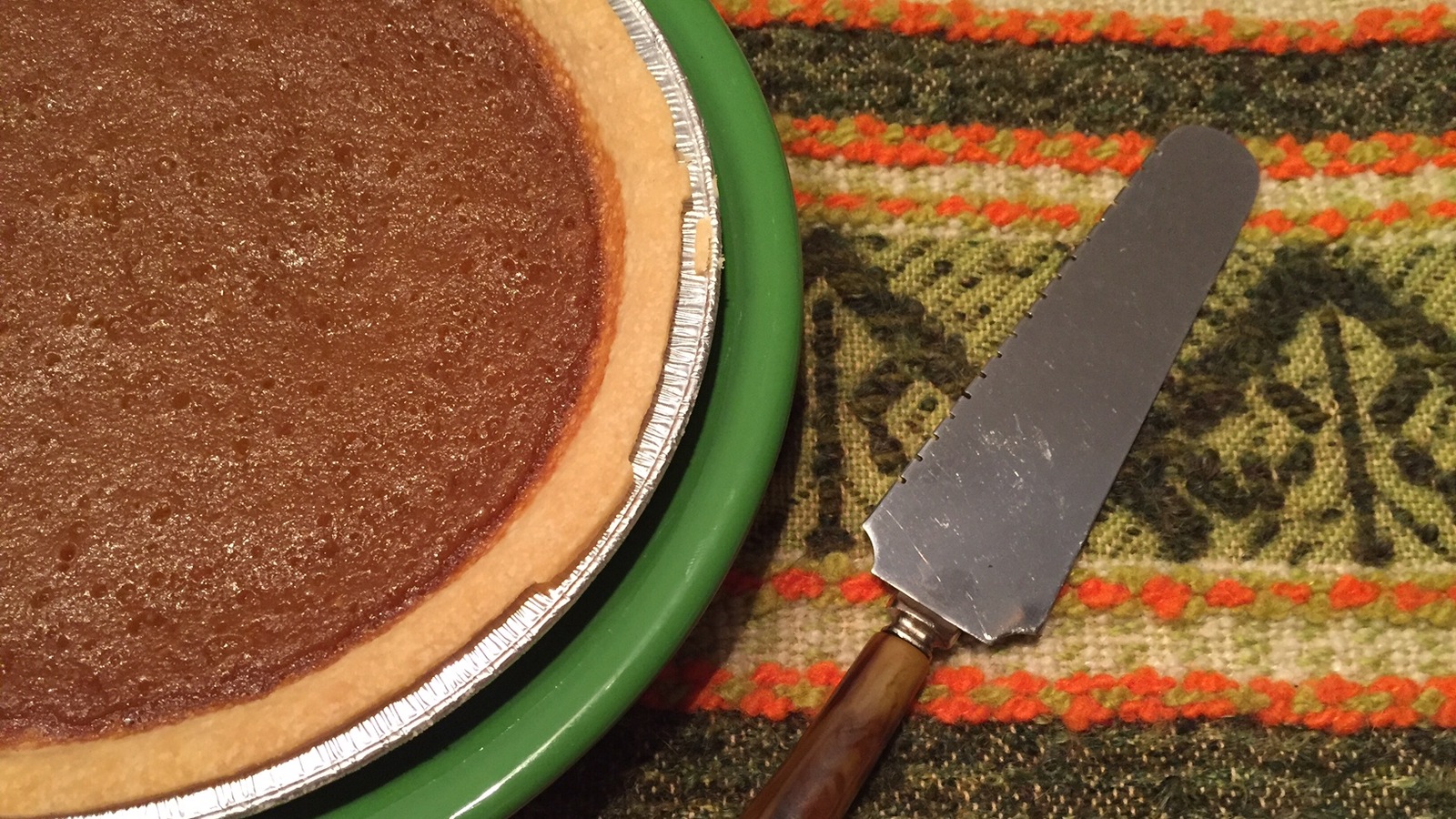 Une tarte au sirop d'érable. Une tarte au sirop d'érable.