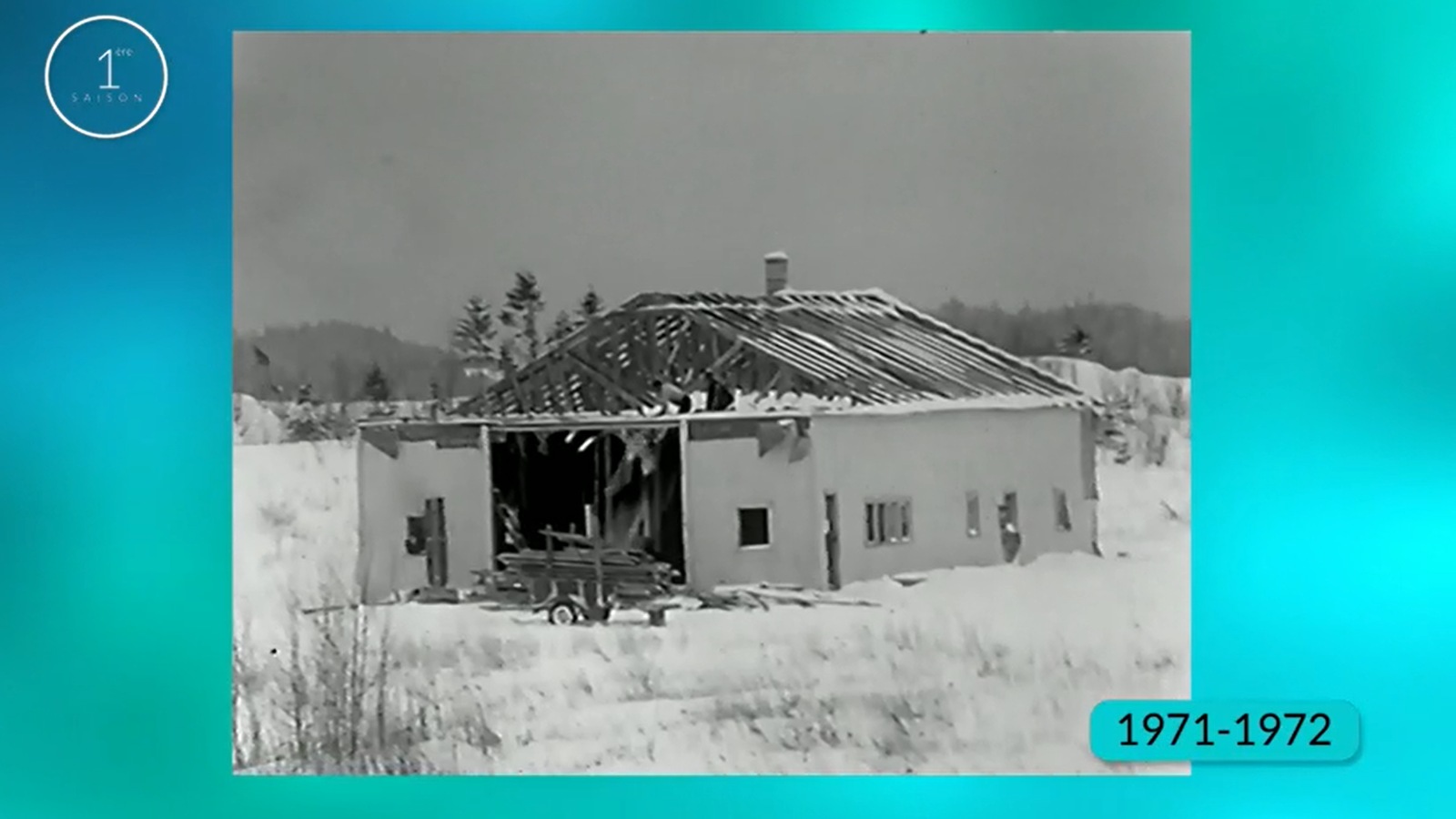 Une maison en démolition. Une maison en démolition.