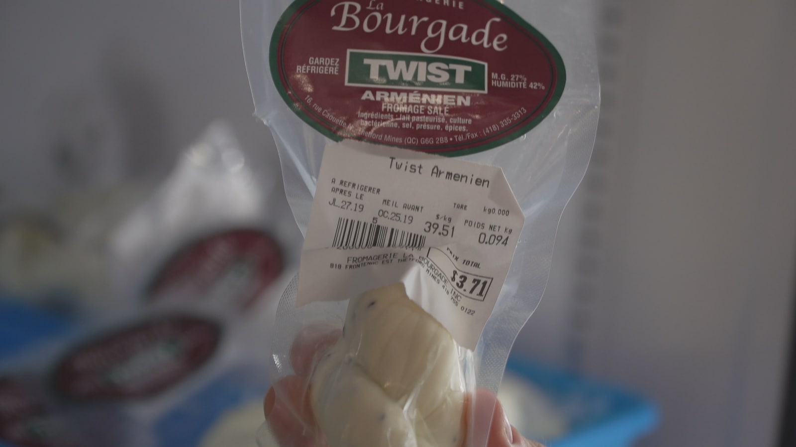 Un fromage emballé Un fromage emballé