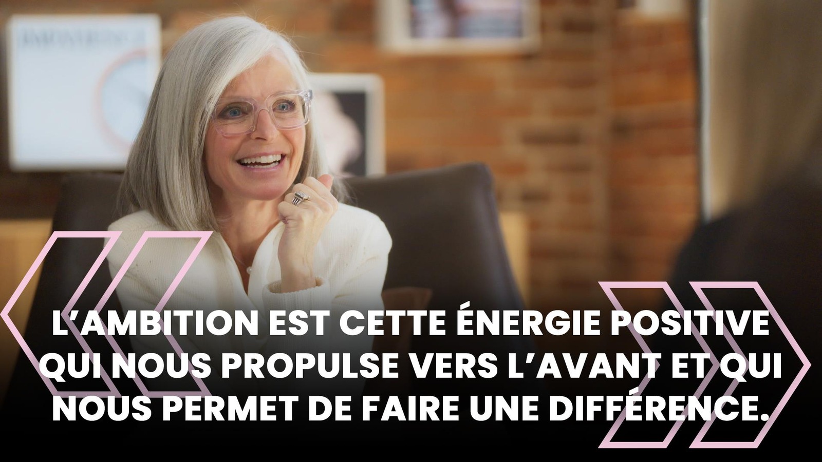 Isabelle Hudon = L’ambition est cette énergie positive qui nous propulse vers l’avant et qui nous permet de faire une différence. Isabelle Hudon = L’ambition est cette énergie positive qui nous propulse vers l’avant et qui nous permet de faire une différence.