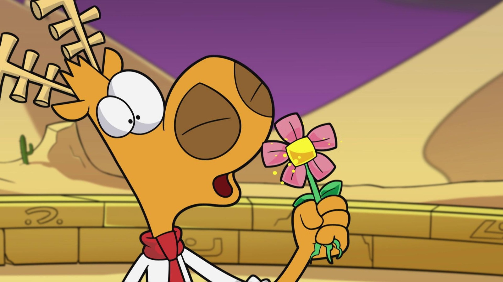 L'agent tient une fleur dans sa main L'agent tient une fleur dans sa main