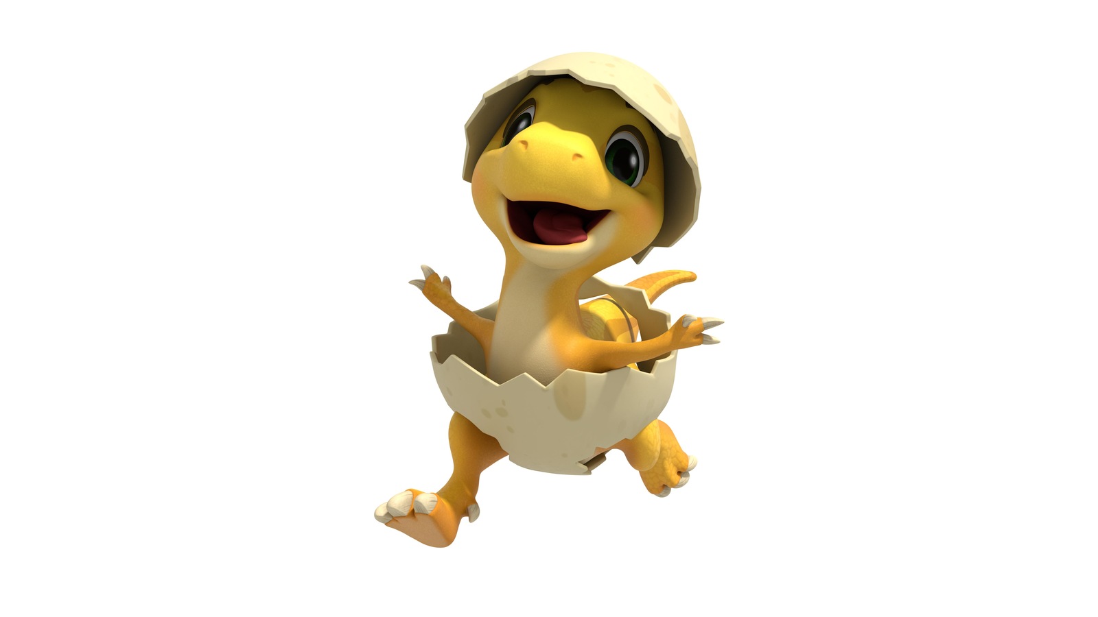Petit dinosaure dans une coquille Petit dinosaure dans une coquille