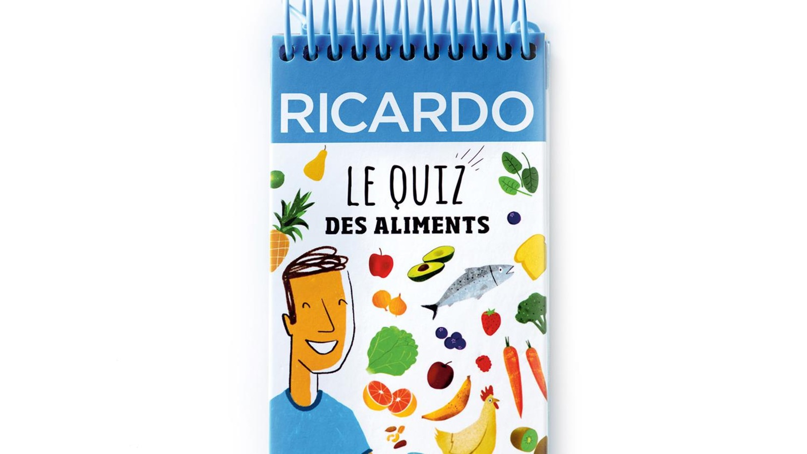 Ce carnet-jeu conçu par le chef cuisinier Ricardo regroupe près de 300 questions sur les aliments, les recettes et les ustensiles, déclinées en trois niveaux de difficulté, avec les réponses. Ce carnet-jeu conçu par le chef cuisinier Ricardo regroupe près de 300 questions sur les aliments, les recettes et les ustensiles, déclinées en trois niveaux de difficulté, avec les réponses.