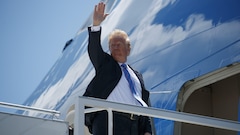 Donald Trump au Sommet du G7&nbsp;: dernier arrivé, premier reparti