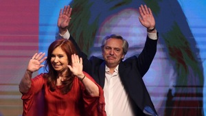 Alberto Fernandez et l'ex-présidente Cristina Fernandez de Kirchner à Buenos Aires,