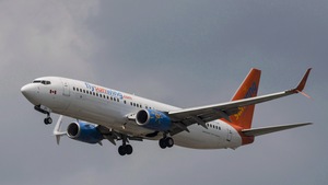 Un avion Boeing de la compagnie Sunwing