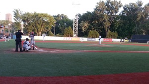 Match des Capitales de Québec contre les Aigles de Trois-Rivières au Stade Canac.