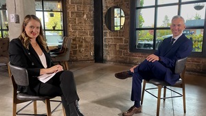 Luc Trudel s'entretient avec Sophie Bernier, animatrice du Téléjournal Mauricie Centre-du-Québec.