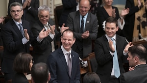 Le ministre des Finances du Québec, Eric Girard, a déposé jeudi à l'Assemblée nationale le premier budget de la jeune histoire de la CAQ.