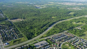 Une vue aérienne de la forêt Boucher à Gatineau. (Archives)