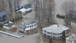 Vue aérienne de la municipalité de Rigaud